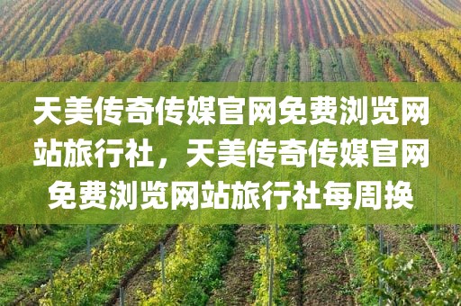 天美传奇传媒官网免费浏览网站旅行社，天美传奇传媒官网免费浏览网站旅行社每周换
