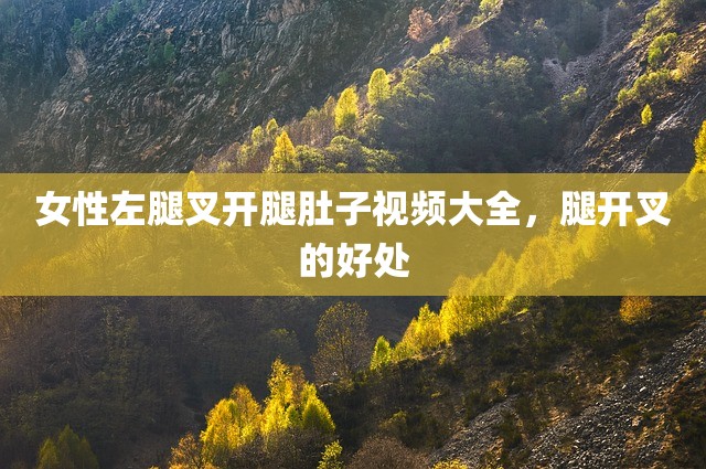 女性左腿叉开腿肚子视频大全，腿开叉的好处