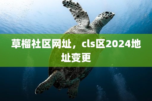草榴社区网址，cls区2024地址变更