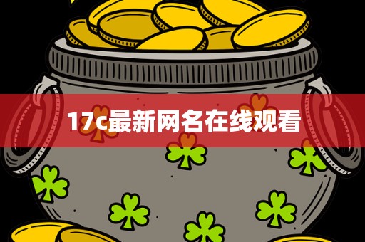 17c最新网名在线观看