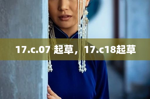 17.c.07 起草，17.c18起草