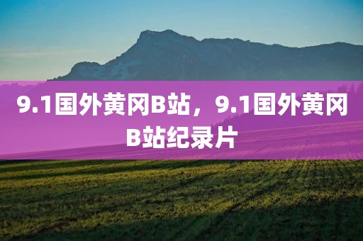 9.1国外黄冈B站，9.1国外黄冈B站纪录片