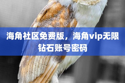 海角社区免费版，海角vip无限钻石账号密码