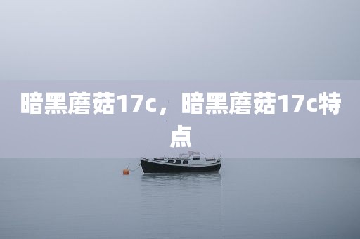暗黑蘑菇17c，暗黑蘑菇17c特点