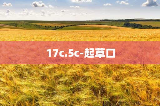 17c.5c-起草口