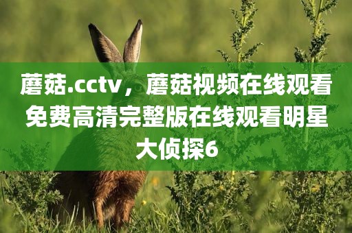 蘑菇.cctv，蘑菇视频在线观看免费高清完整版在线观看明星大侦探6
