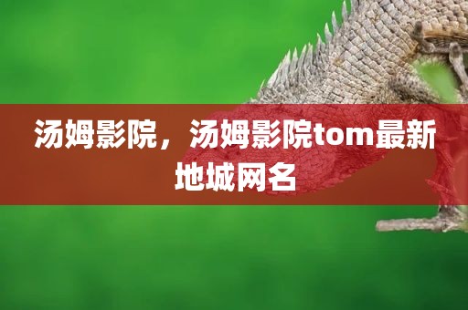 汤姆影院，汤姆影院tom最新地城网名