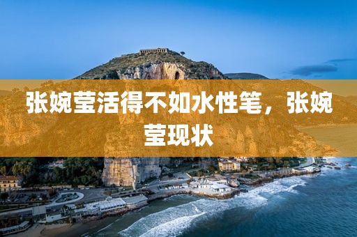 张婉莹活得不如水性笔，张婉莹现状