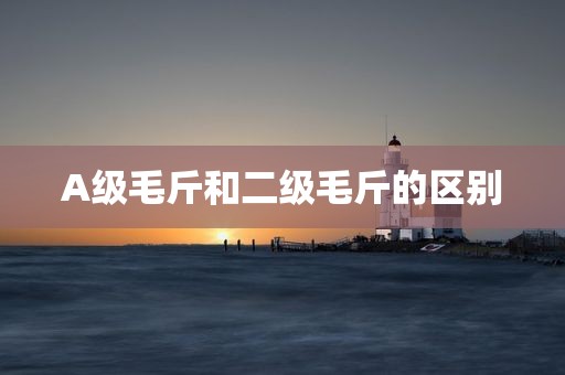 A级毛斤和二级毛斤的区别