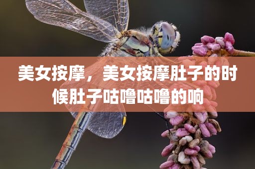 美女按摩，美女按摩肚子的时候肚子咕噜咕噜的响