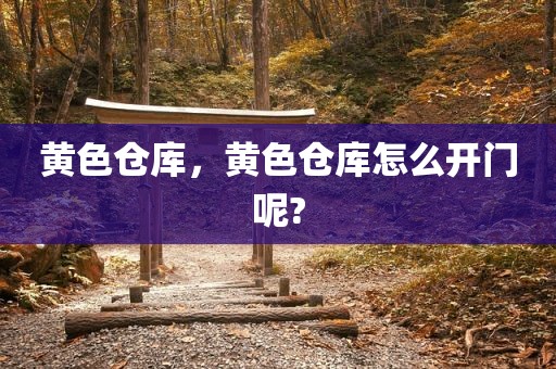 黄色仓库，黄色仓库怎么开门呢?