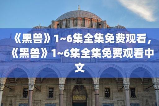 《黑兽》1~6集全集免费观看，《黑兽》1~6集全集免费观看中文