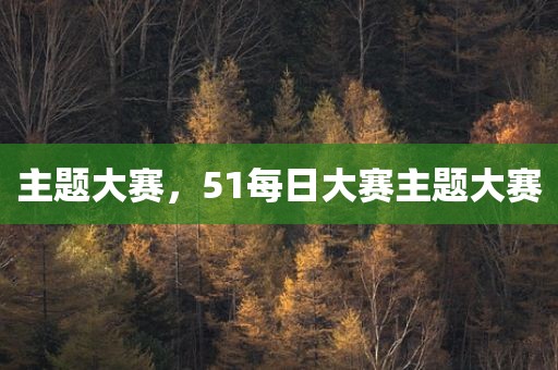 主题大赛，51每日大赛主题大赛