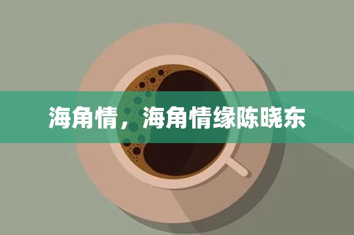 海角情，海角情缘陈晓东