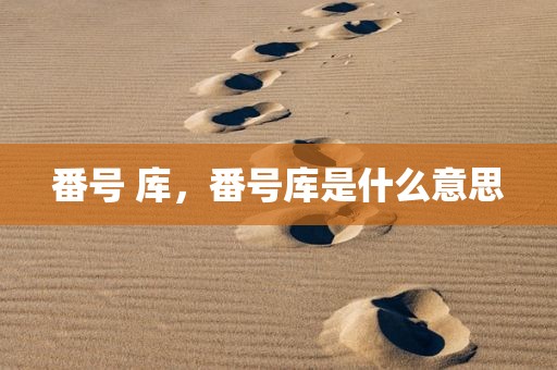 番号 库，番号库是什么意思