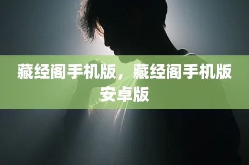 藏经阁手机版，藏经阁手机版安卓版