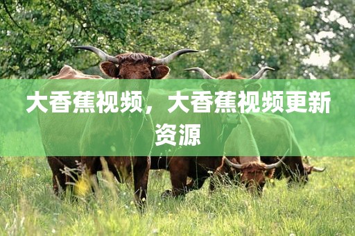 大香蕉视频，大香蕉视频更新资源
