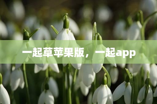 一起草苹果版，一起app