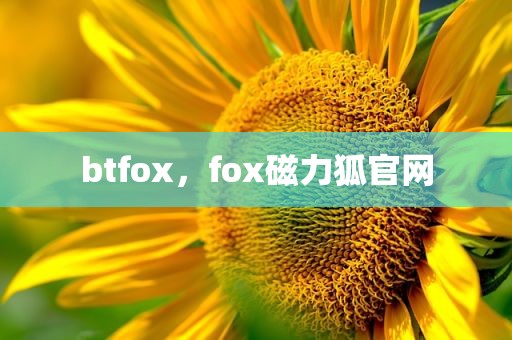 btfox，fox磁力狐官网