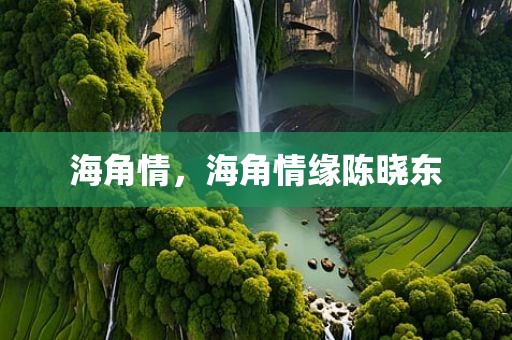 海角情，海角情缘陈晓东