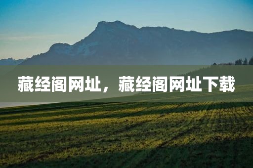 藏经阁网址，藏经阁网址下载