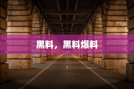 黑料，黑料爆料