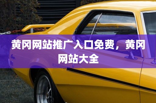 黄冈网站推广入口免费，黄冈网站大全
