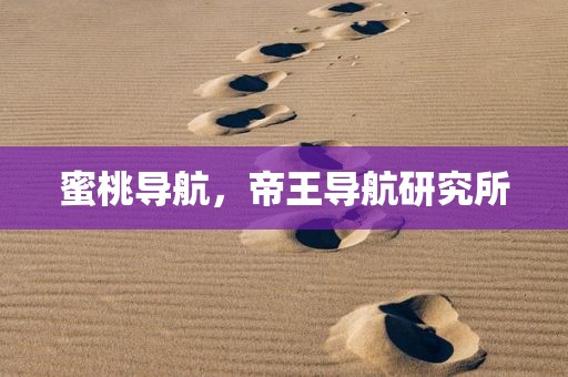 蜜桃导航，帝王导航研究所