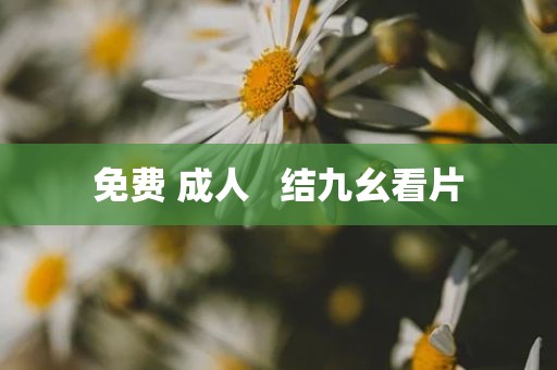 免费 成人   结九幺看片