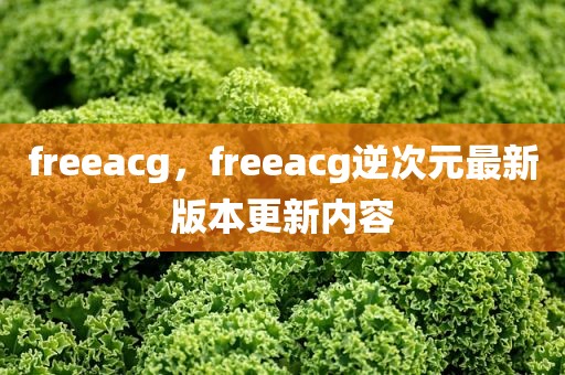 freeacg，freeacg逆次元最新版本更新内容