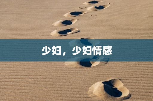 少妇，少妇情感