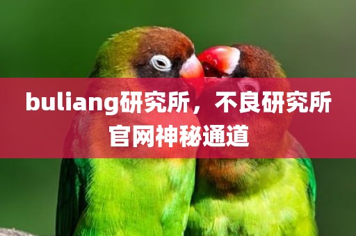buliang研究所，不良研究所官网神秘通道