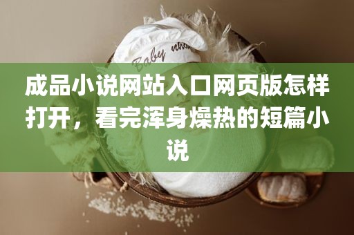 成品小说网站入口网页版怎样打开，看完浑身燥热的短篇小说