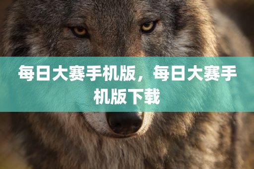 每日大赛手机版，每日大赛手机版下载