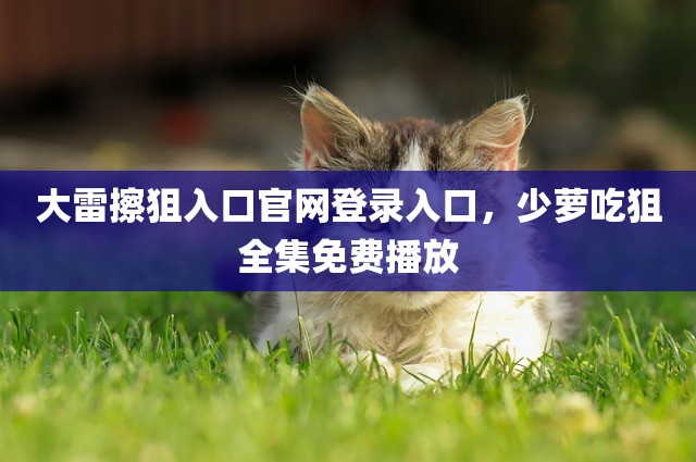 大雷擦狙入口官网登录入口，少萝吃狙全集免费播放