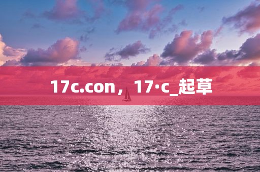 17c.con，17·c_起草