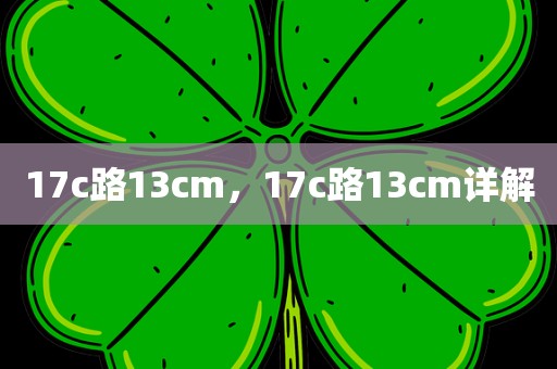17c路13cm，17c路13cm详解