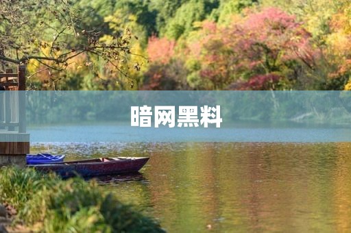 暗网黑料