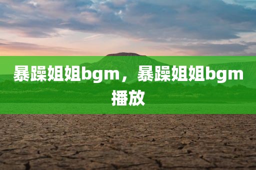 暴躁姐姐bgm，暴躁姐姐bgm播放
