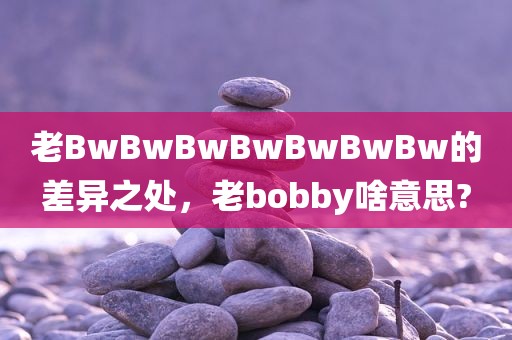 老BwBwBwBwBwBwBw的差异之处，老bobby啥意思?