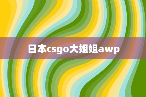日本csgo大姐姐awp