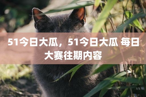 51今日大瓜，51今日大瓜 每日大赛往期内容