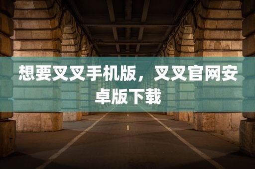 想要叉叉手机版，叉叉官网安卓版下载