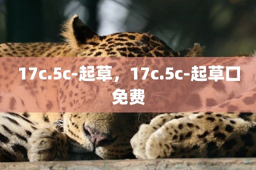 17c.5c-起草，17c.5c-起草口免费