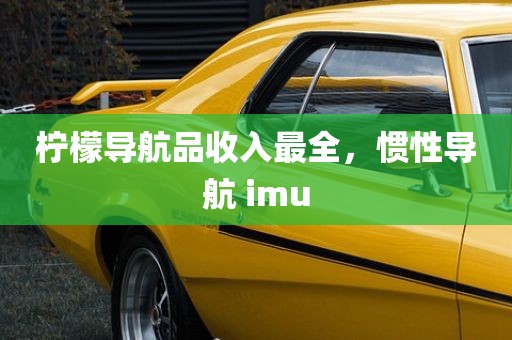 柠檬导航品收入最全，惯性导航 imu