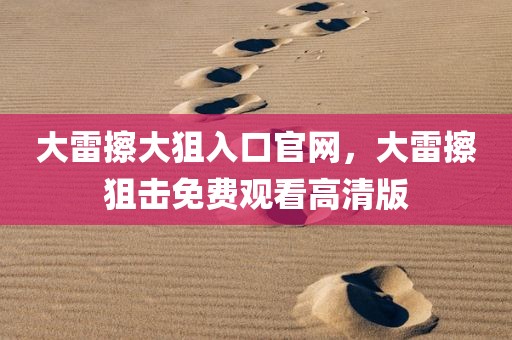 大雷擦大狙入口官网，大雷擦狙击免费观看高清版