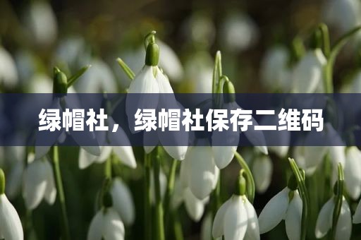 绿帽社，绿帽社保存二维码