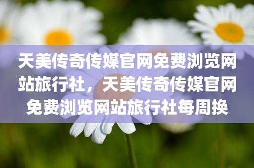 天美传奇传媒官网免费浏览网站旅行社，天美传奇传媒官网免费浏览网站旅行社每周换