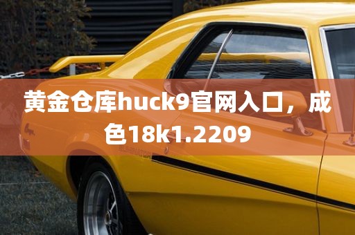 黄金仓库huck9官网入口，成色18k1.2209