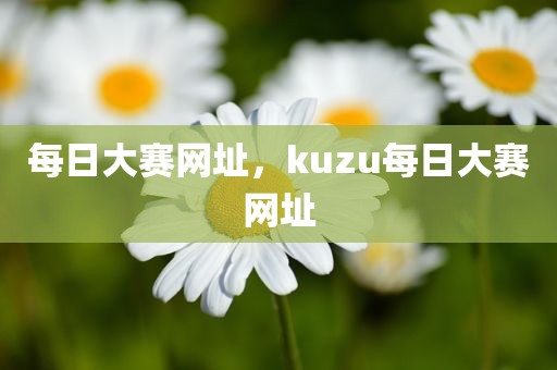 每日大赛网址，kuzu每日大赛网址